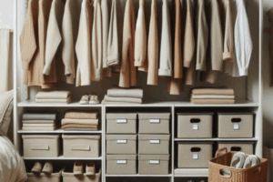 Organização de armário
